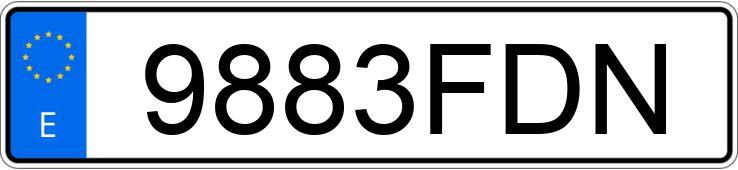 Numer rejestracyjny 9883FDN posiada CITROEN C4