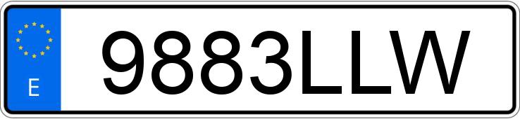 Il numero di registrazione 9883LLW ha VOLVO XC40