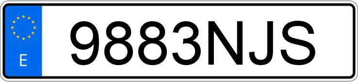 Numer rejestracyjny 9883NJS posiada MERCEDES GLC (254)