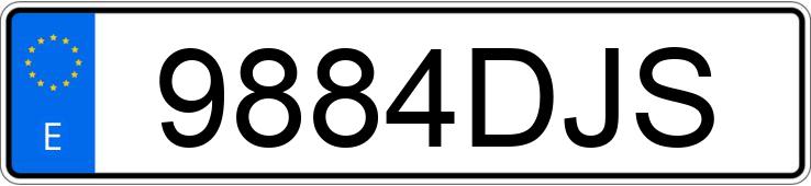 Numer rejestracyjny 9884DJS posiada OPEL TIGRA