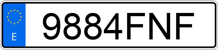 Numer rejestracyjny 9884FNF posiada AUDI Q7