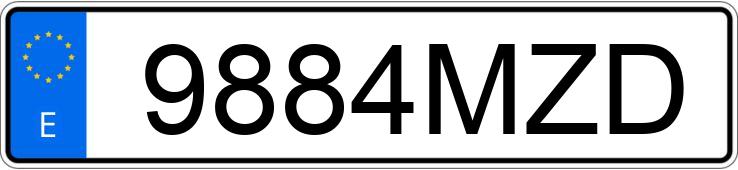 Numer rejestracyjny 9884MZD posiada FORD TRANSIT COURIER