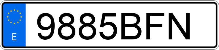 Numer rejestracyjny 9885BFN posiada FORD FIESTA Numer rejestracyjny 9885BFN posiada FORD FIESTA