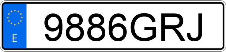 Numer rejestracyjny 9886GRJ posiada FORD FOCUS C-MAX