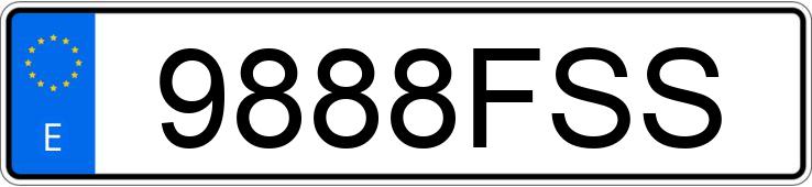 Numer rejestracyjny 9888FSS posiada BMW SERIE 3