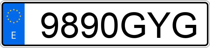 Numer rejestracyjny 9890GYG posiada HYUNDAI I30