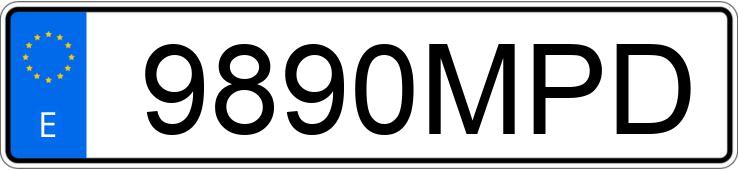 Numer rejestracyjny 9890MPD posiada SUZUKI S-CROSS