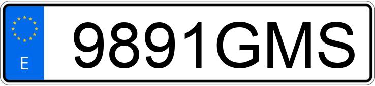 Numer rejestracyjny 9891GMS posiada VOLKSWAGEN PASSAT