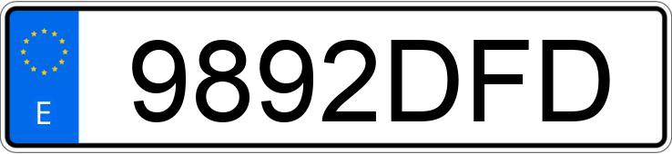 Numer rejestracyjny 9892DFD posiada CITROEN BERLINGO