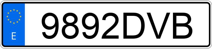El número de registro 9892DVB tiene CITROEN XSARA PICASSO 1.6 EXCLUSIVE