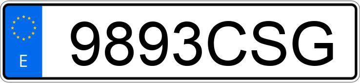 Numer rejestracyjny 9893CSG posiada FORD FOCUS C-MAX