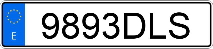 Numer rejestracyjny 9893DLS posiada APRILIA TUONO