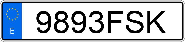 Numer rejestracyjny 9893FSK posiada SEAT LEON Numer rejestracyjny 9893FSK posiada SEAT LEON