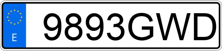Numer rejestracyjny 9893GWD posiada FORD TRANSIT CONNECT Numer rejestracyjny 9893GWD posiada FORD TRANSIT CONNECT