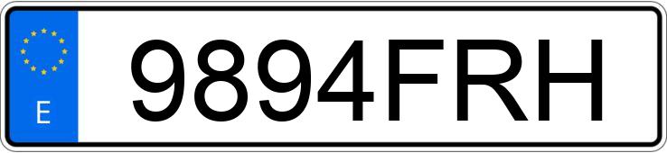 Numer rejestracyjny 9894FRH posiada MERCEDES S (220-221)