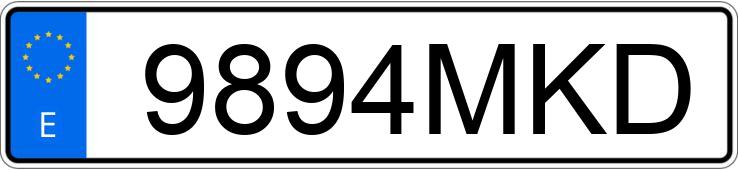 Numer rejestracyjny 9894MKD posiada MERCEDES G (463)