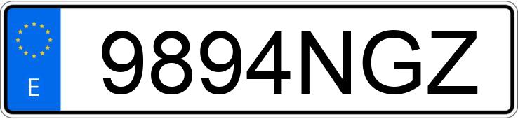 Numer rejestracyjny 9894NGZ posiada NISSAN MICRA