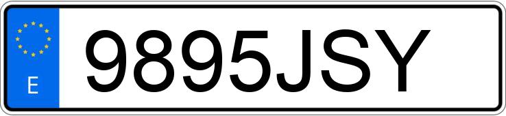 Numer rejestracyjny 9895JSY posiada CITROEN BERLINGO