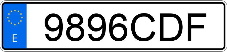 Numer rejestracyjny 9896CDF posiada FIAT STILO