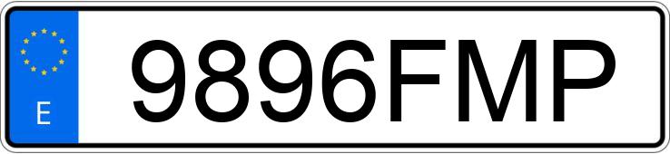 Numer rejestracyjny 9896FMP posiada OPEL VIVARO
