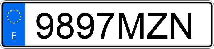 Numer rejestracyjny 9897MZN posiada VOLKSWAGEN GOLF Numer rejestracyjny 9897MZN posiada VOLKSWAGEN GOLF