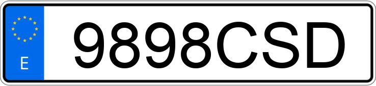 Numer rejestracyjny 9898CSD posiada BMW SERIE 3 E46 320D