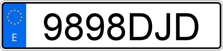 Numer rejestracyjny 9898DJD posiada SEAT IBIZA