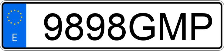 Numer rejestracyjny 9898GMP posiada MAZDA MAZDA6