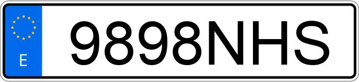 Numer rejestracyjny 9898NHS posiada AUDI Q3