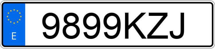 Numer rejestracyjny 9899KZJ posiada MERCEDES GLC (253)