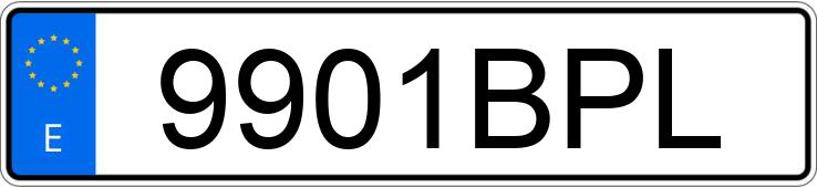 Numer rejestracyjny 9901BPL posiada MERCEDES SLK (170-171)