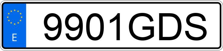 Numer rejestracyjny 9901GDS posiada CHRYSLER CROSSFIRE