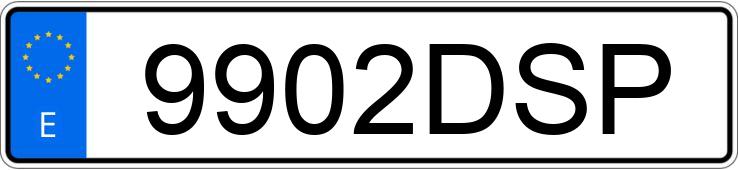 Numer rejestracyjny 9902DSP posiada VOLKSWAGEN GOLF