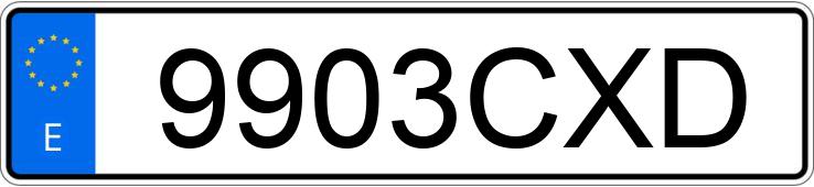 Numer rejestracyjny 9903CXD posiada HONDA ACCORD