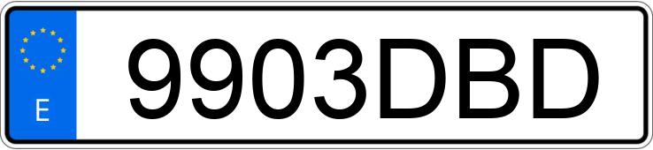 Numer rejestracyjny 9903DBD posiada MERCEDES CLK (208-209)