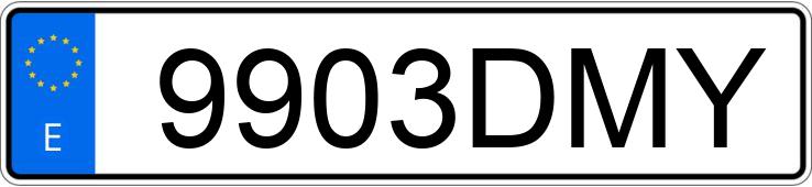 Numer rejestracyjny 9903DMY posiada FORD FOCUS 1.6 TDCI 90 TREND FAM