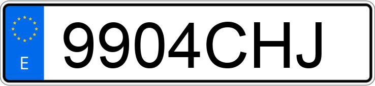 Numer rejestracyjny 9904CHJ posiada AUDI A4