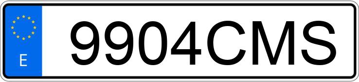 Le numéro d’enregistrement 9904CMS a BMW SERIE 3