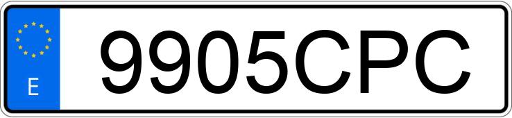 Numer rejestracyjny 9905CPC posiada HONDA CIVIC