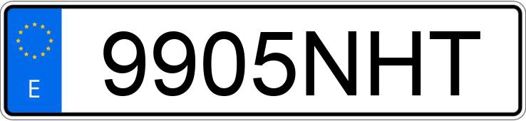 Numer rejestracyjny 9905NHT posiada DACIA DUSTER