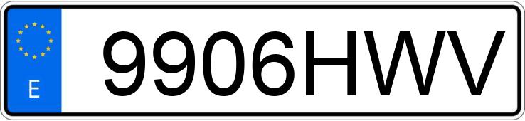 Numer rejestracyjny 9906HWV posiada PEUGEOT EXPERT TURISMO TEPEE ACTIVE L2 2.0 HDI126