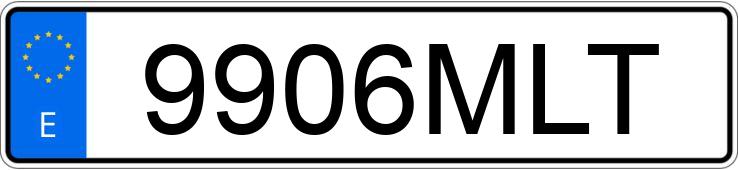 Numer rejestracyjny 9906MLT posiada SKODA KAMIQ