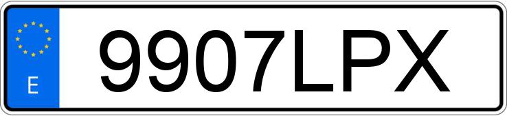 Il numero di registrazione 9907LPX ha FORD FOCUS