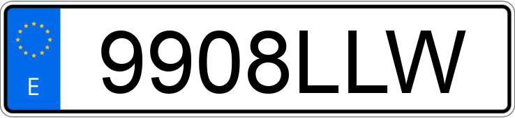 Numer rejestracyjny 9908LLW posiada OPEL VIVARO