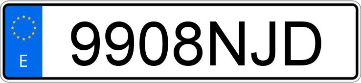 Numer rejestracyjny 9908NJD posiada YAMAHA DELIGHT