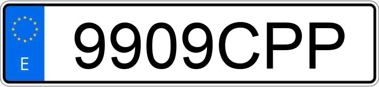 Numer rejestracyjny 9909CPP posiada VOLKSWAGEN TOURAN