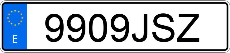 Numer rejestracyjny 9909JSZ posiada BMW X4