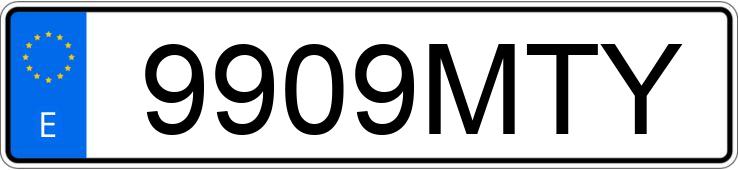 Numer rejestracyjny 9909MTY posiada AUDI Q5 SPORTBACK