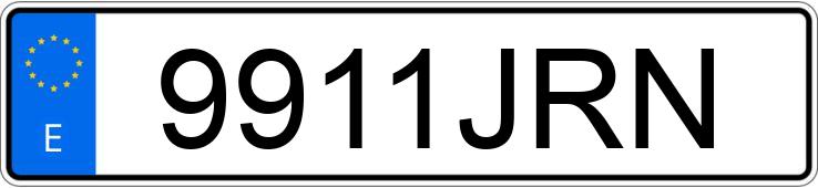 Numer rejestracyjny 9911JRN posiada MERCEDES C (205)