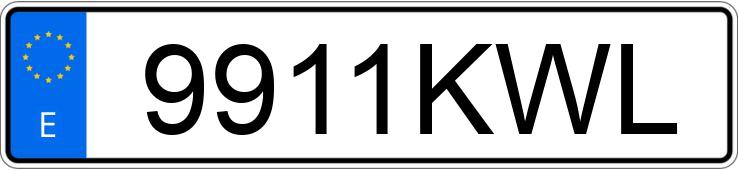 Numer rejestracyjny 9911KWL posiada PEUGEOT RIFTER